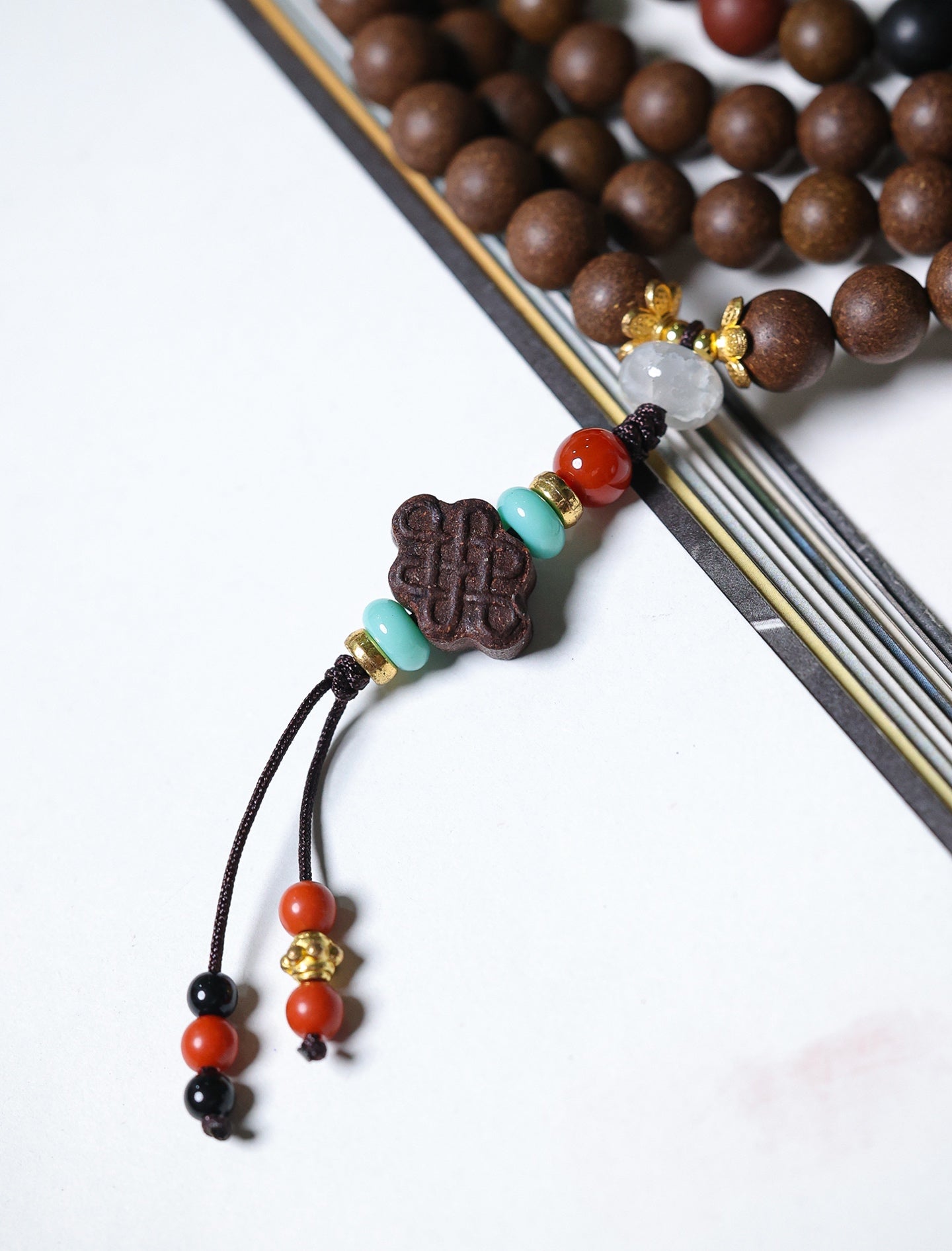 Azure Dragon Wu Xing Alloy Knot Necklace