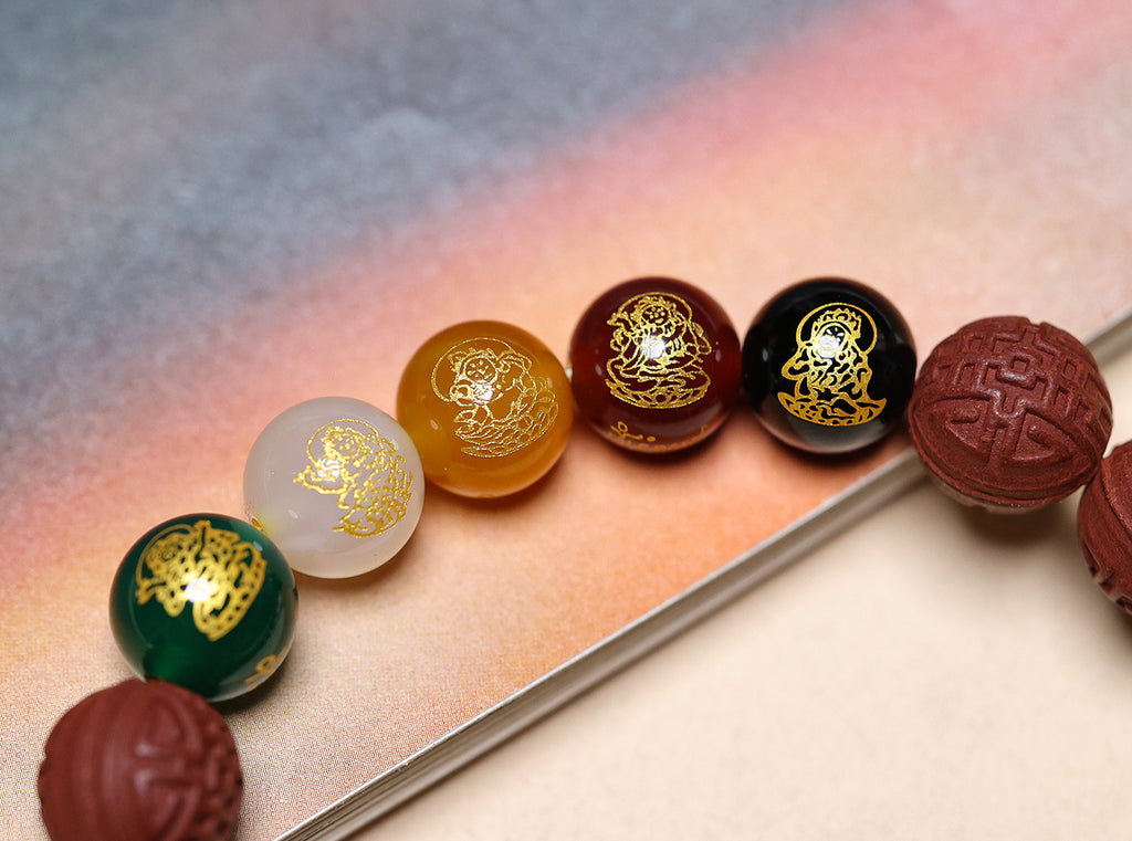 Fortune Formula '5 Gods of Wealth' Agate Bracelet