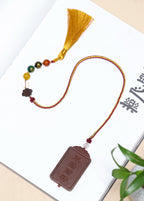 Fortune Formula '5 Gods of Wealth' Agate Pendant