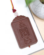 Fortune Formula '5 Gods of Wealth' Agate Pendant