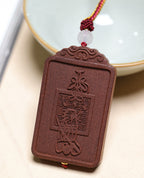 Fortune Formula '5 Gods of Wealth' Agate Pendant