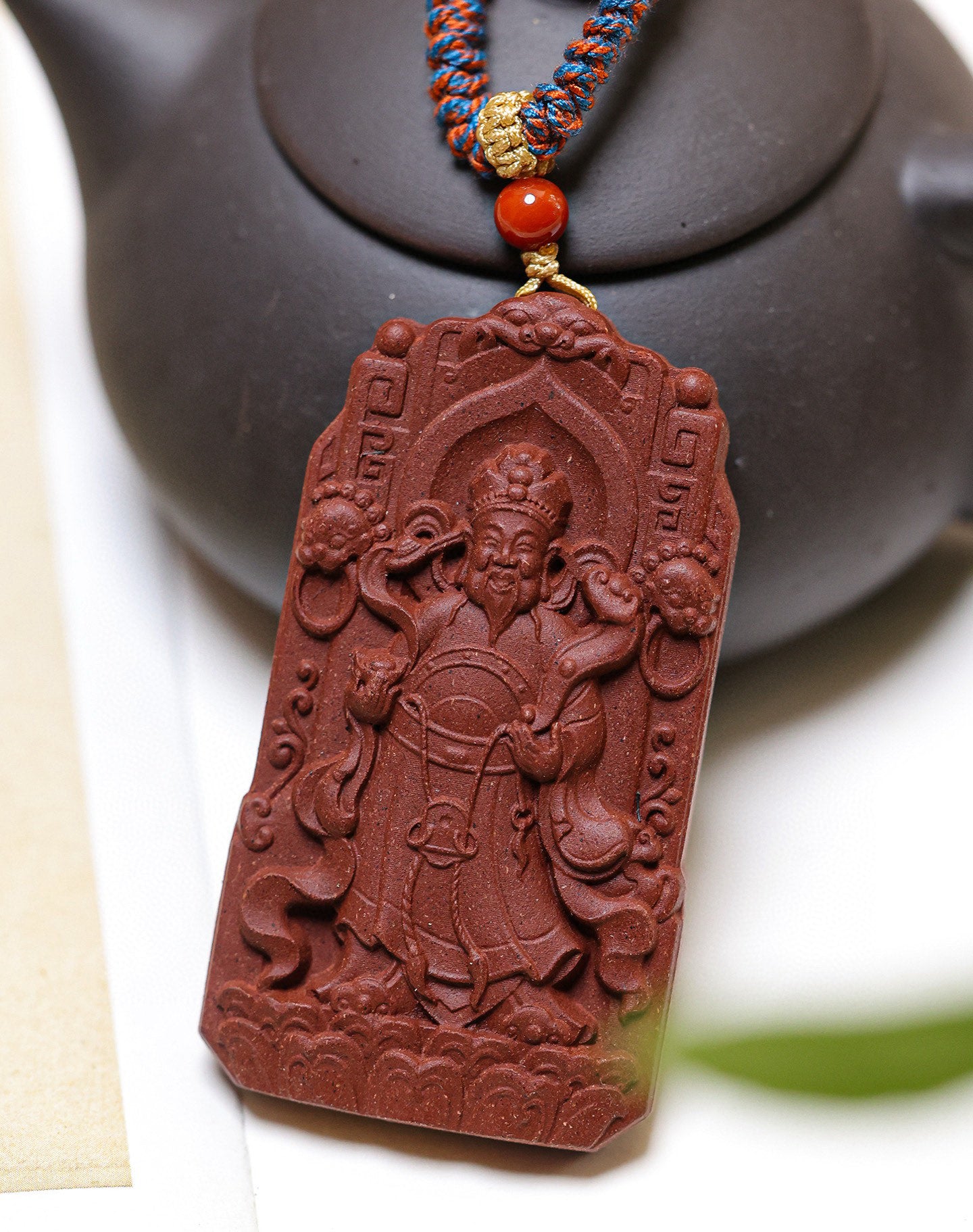 Ginseng Bliss Bead: God of Wealth Pendant