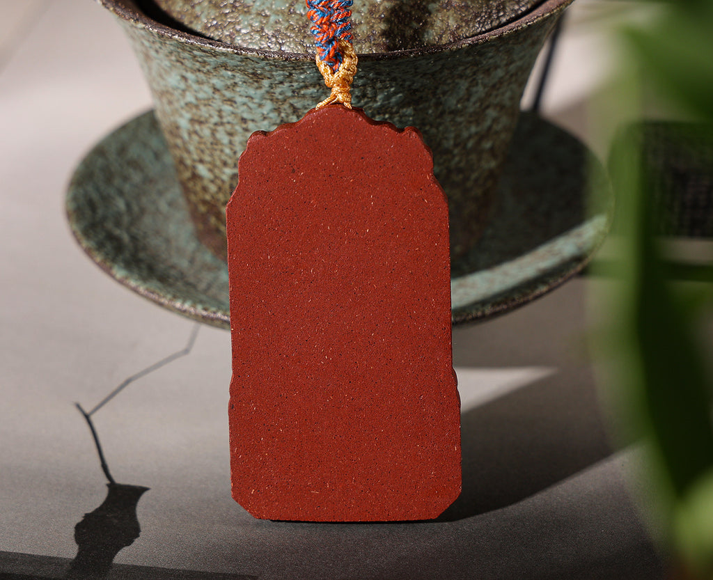 Ginseng Bliss Bead: One-Side "Wealth & Wish" Pendant