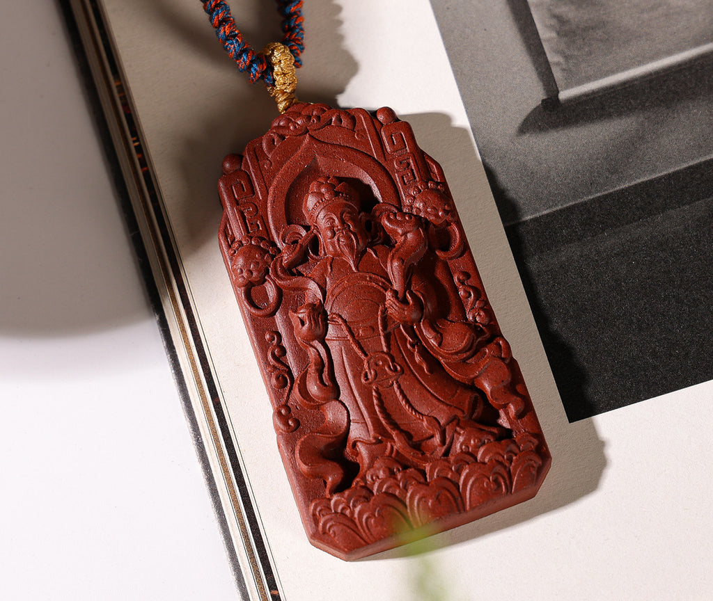 Ginseng Bliss Bead: One-Side "Wealth & Wish" Pendant