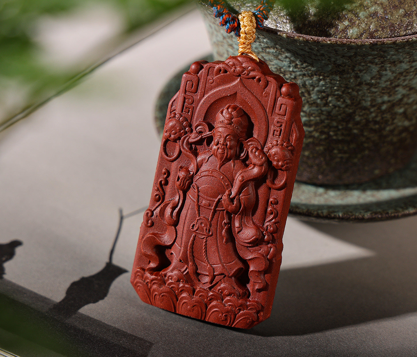 Ginseng Bliss Bead: One-Side "Wealth & Wish" Pendant