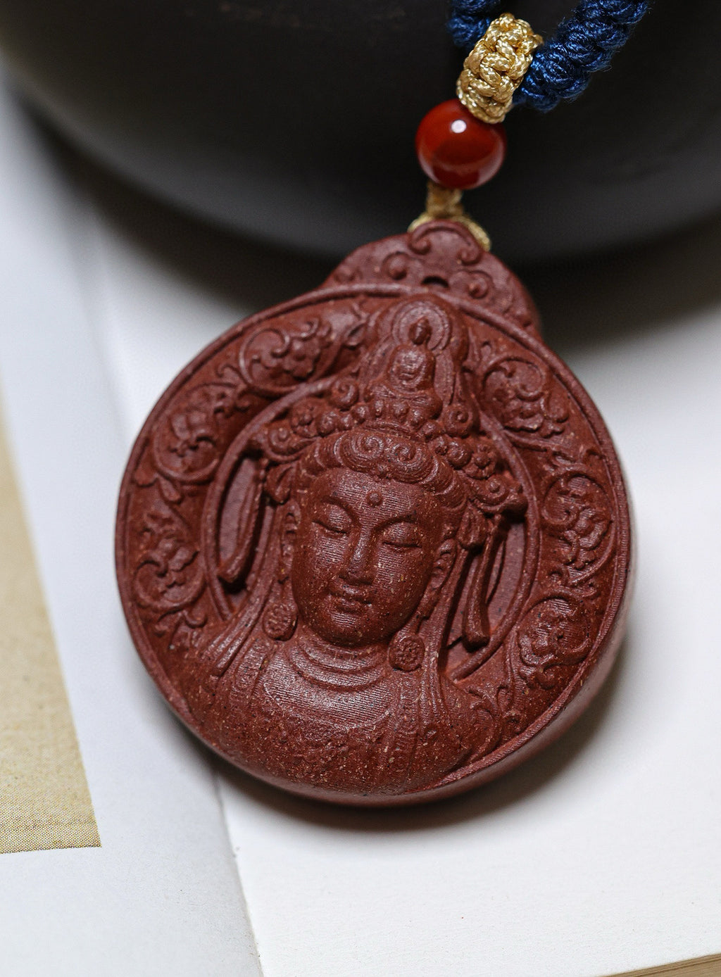 Ginseng Bliss Bead: Guanyin (Goddess of Mercy) Pendant