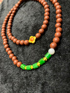 Ginseng Bliss Bead All-Season Peace Alloy Necklace