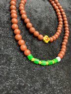 Ginseng Bliss Bead All-Season Peace Alloy Necklace