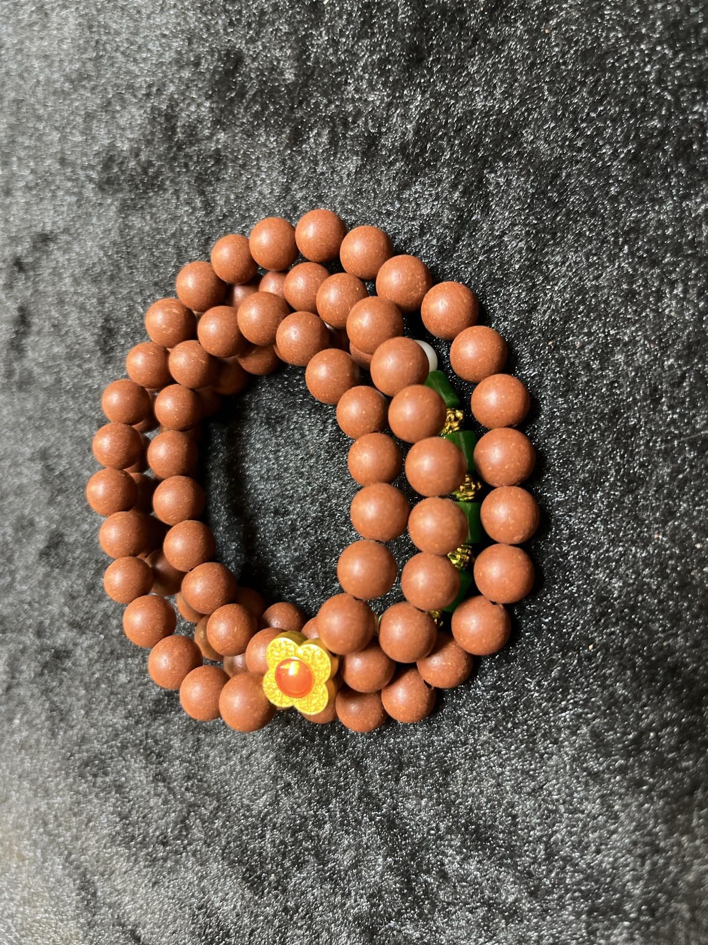 Ginseng Bliss Bead All-Season Peace Alloy Necklace