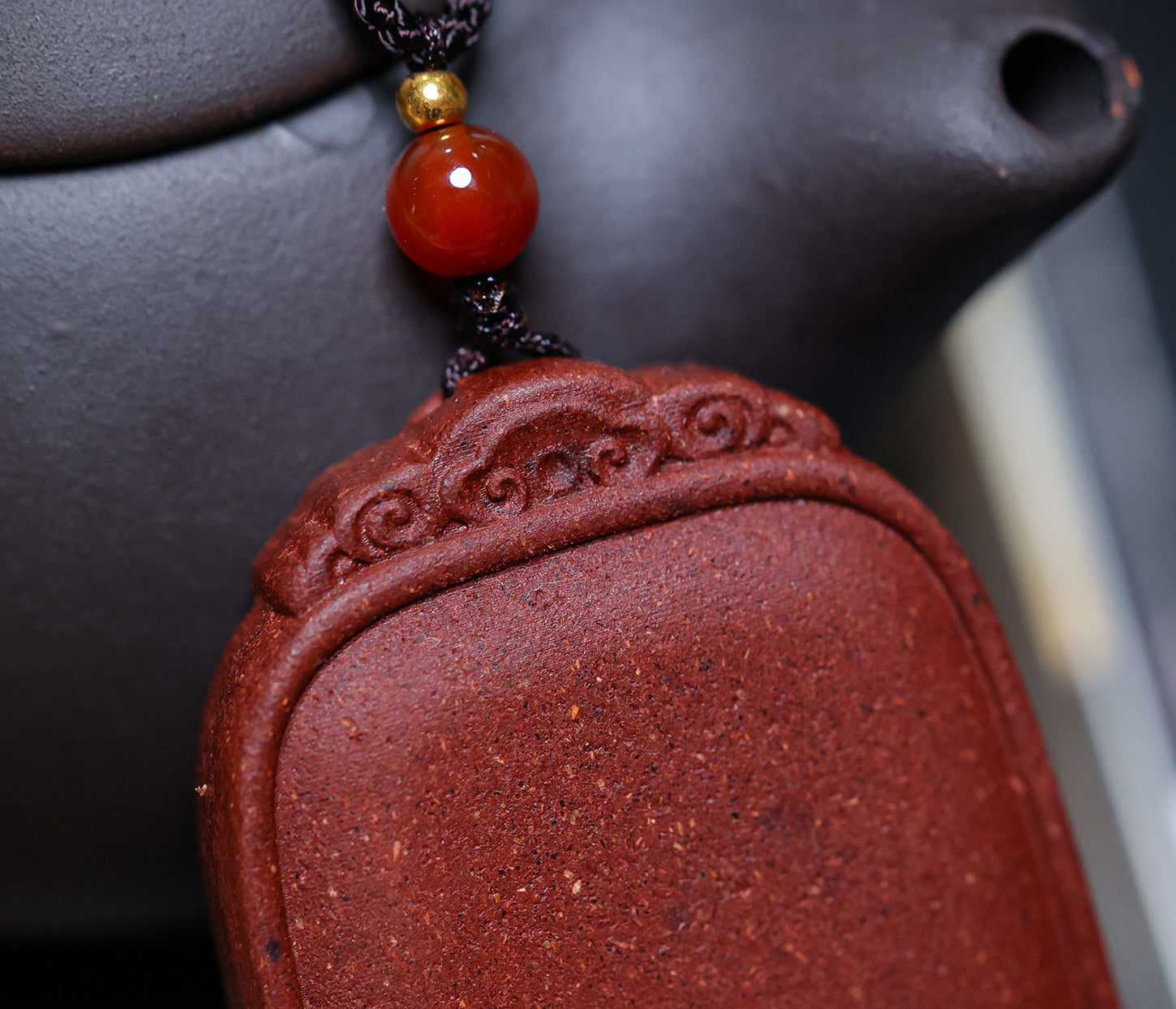 Ginseng Bliss Bead: "No Trouble" Pendant