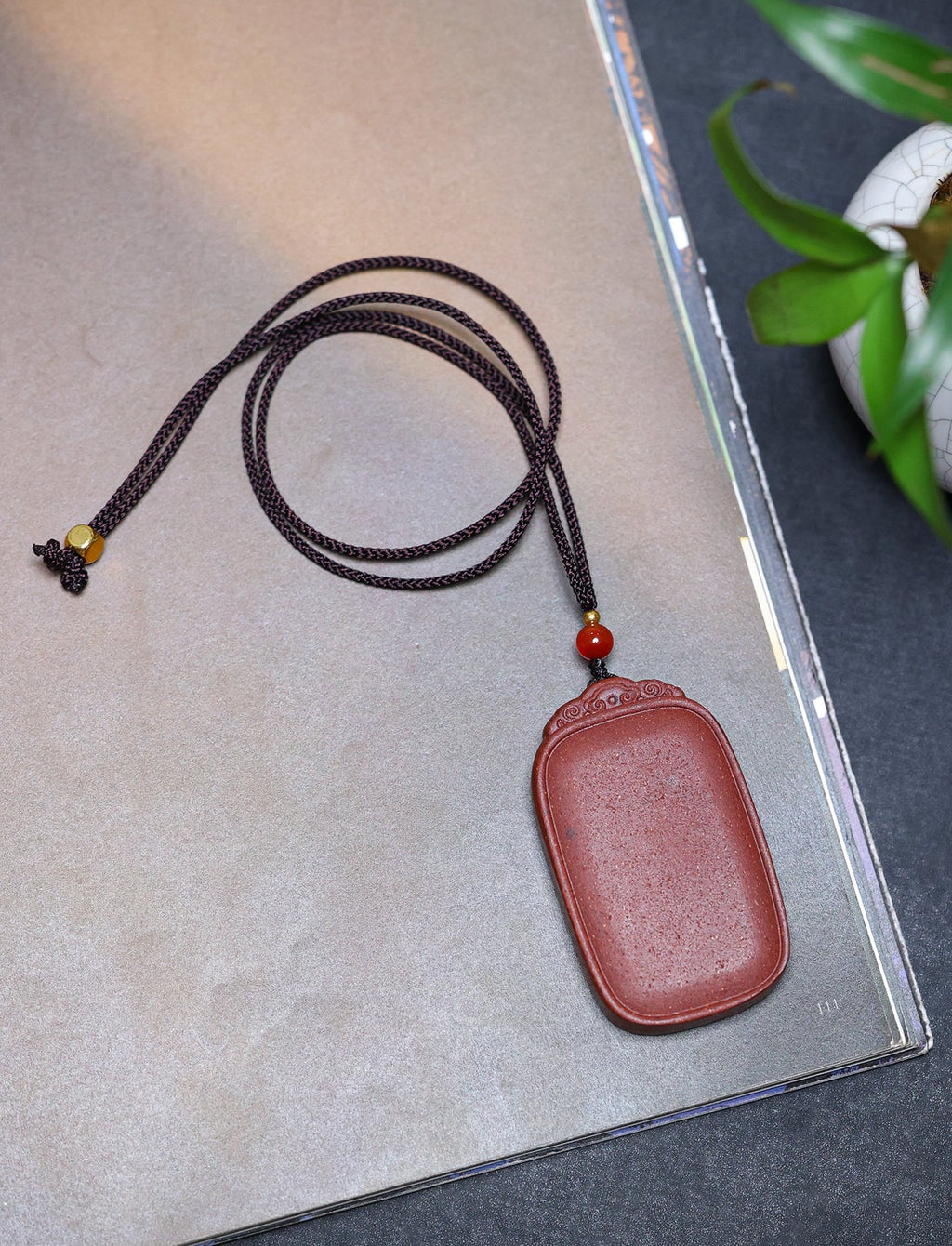 Ginseng Bliss Bead: "No Trouble" Pendant