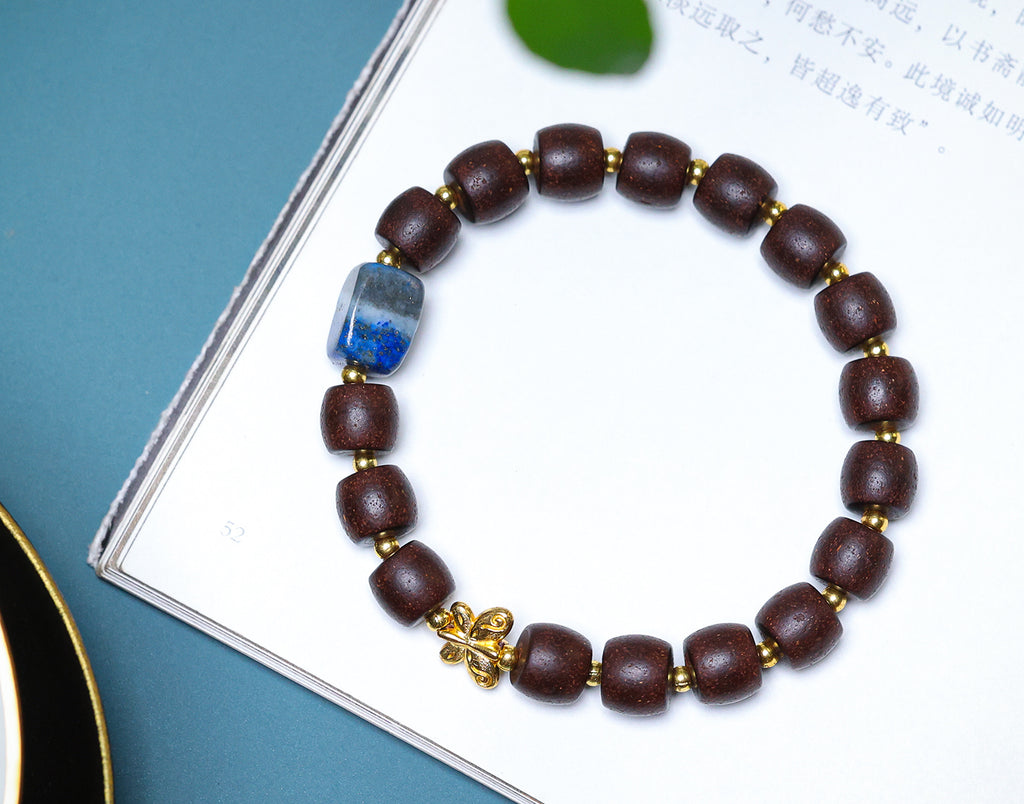 Fortune Formula Lapis Lazuli Alloy Bracelet