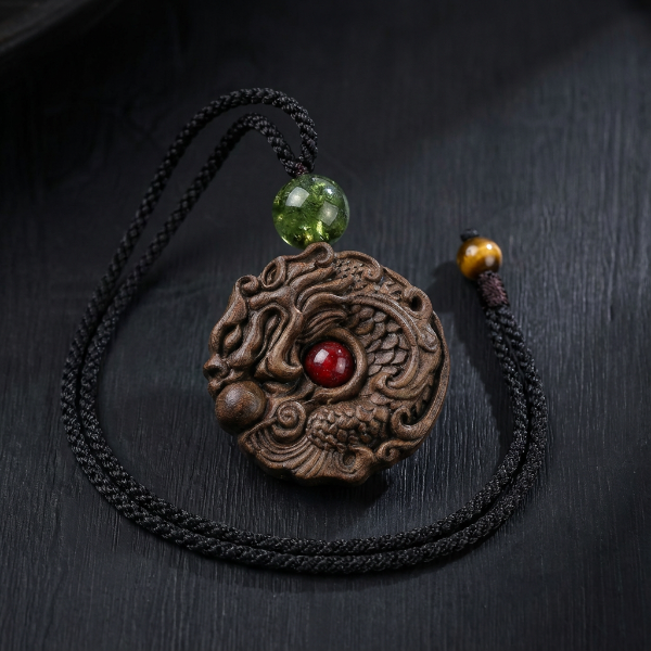 Golden Osmanthus | Breath & Flow Dragon Pendant