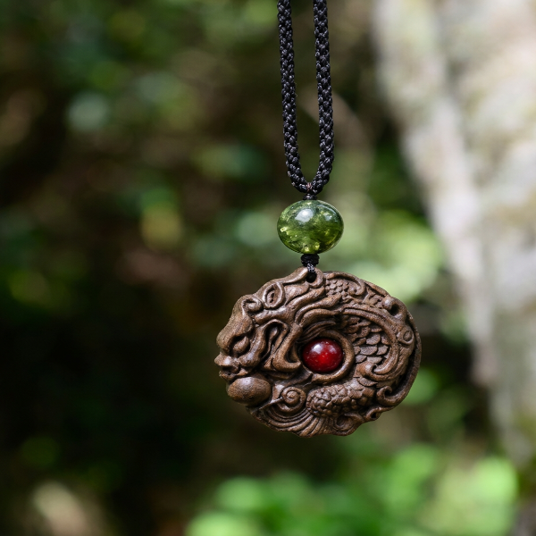Golden Osmanthus | Breath & Flow Dragon Pendant
